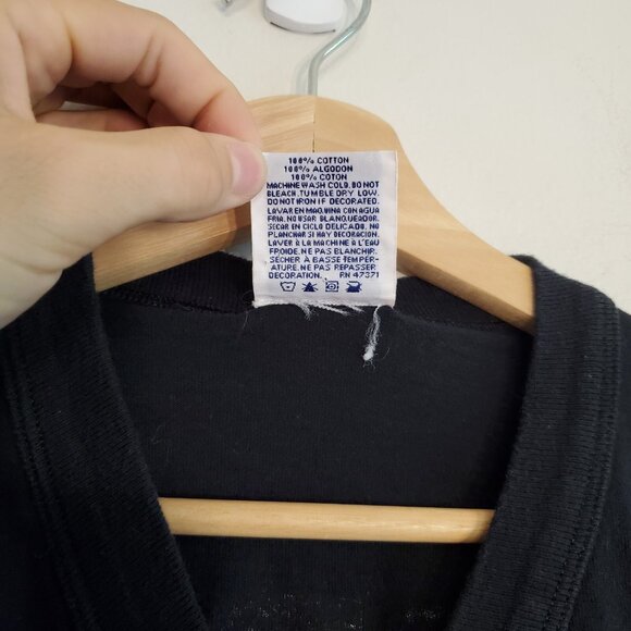 Vintage 90s Pittsburgh Penguins Hedburg #1 cotton jersey shirt black size XL - Picture 6 of 6